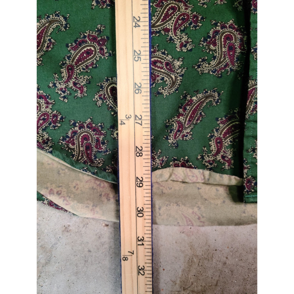 Men's Tommy Hilfiger XL Paisley Long Sleeve Men's Button Down Mod Psychedelic - Picture 4 of 4